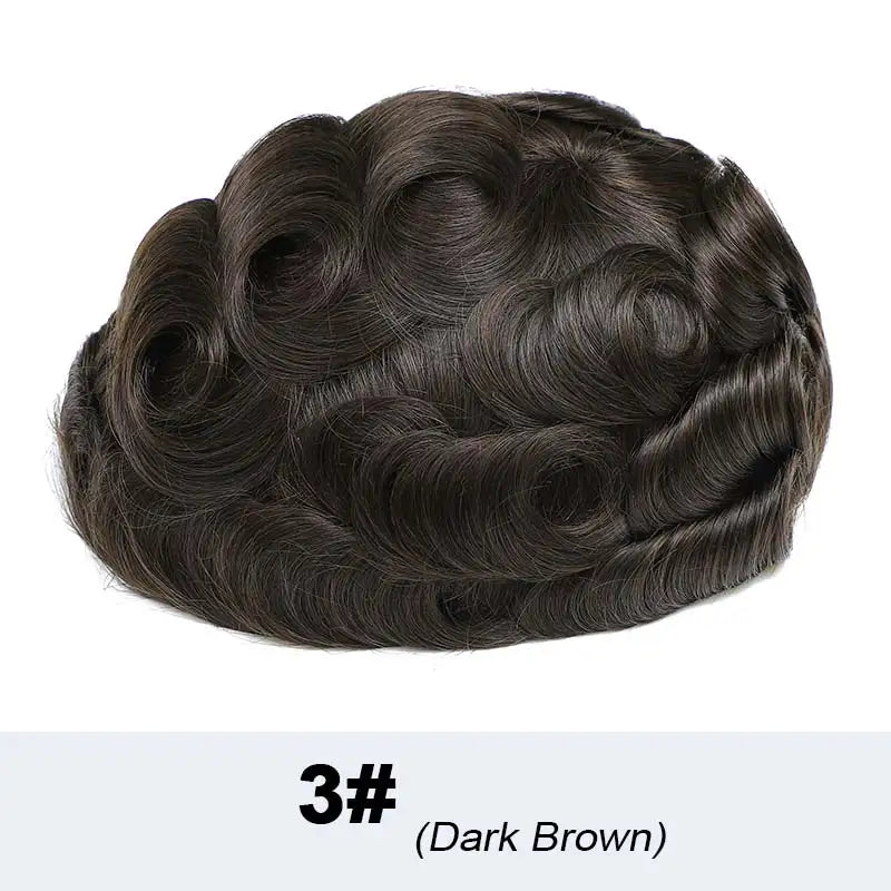 Perruque Tresses Twist Homme Indétectable | Prothèse Capillaire Crochet | Peau | Hair System | Homme Noir