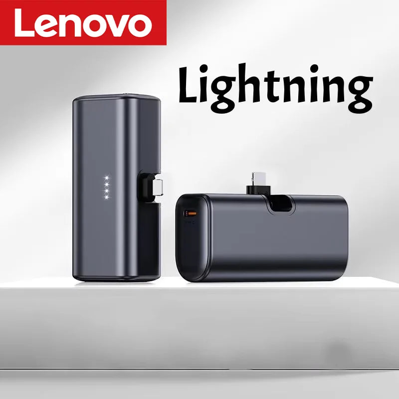 Lenovo 22.5W Fast Charging 500000mAh Mini Portable Charger USB-C Power Bank Suitable For iPhone 16/15 Series And Android Devices