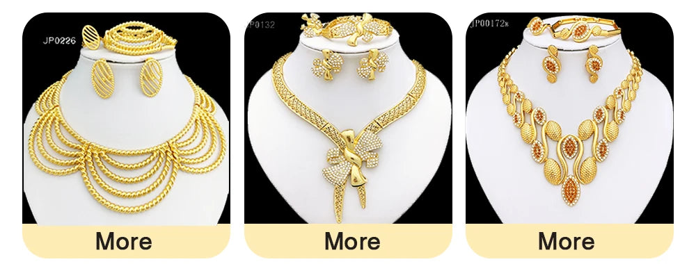 Dubai Jewelry Set Minimalistiese Quality Women Necklace Earrings Bracelet And Ring Luxury Design Weding Party Gift
