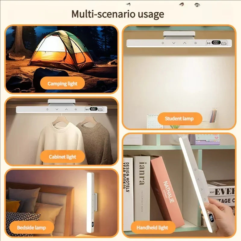 Lampe de Bureau Tactile Magnétique Rechargeable | Batterie Intégrée | Lecture, Miroir & Chevet