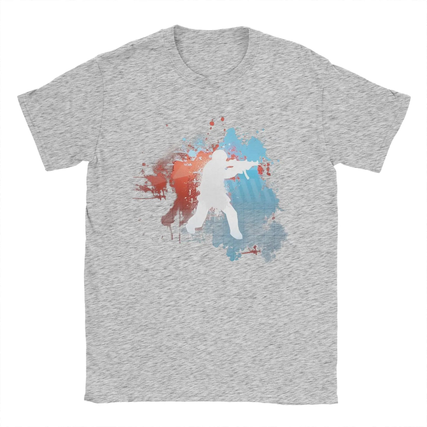 Men's T-Shirts Counters Shooting Striking Go Awesome Cotton Tee Shirt Short Sleeve Game Silhouette T Shirts O Neck Clothes Gift