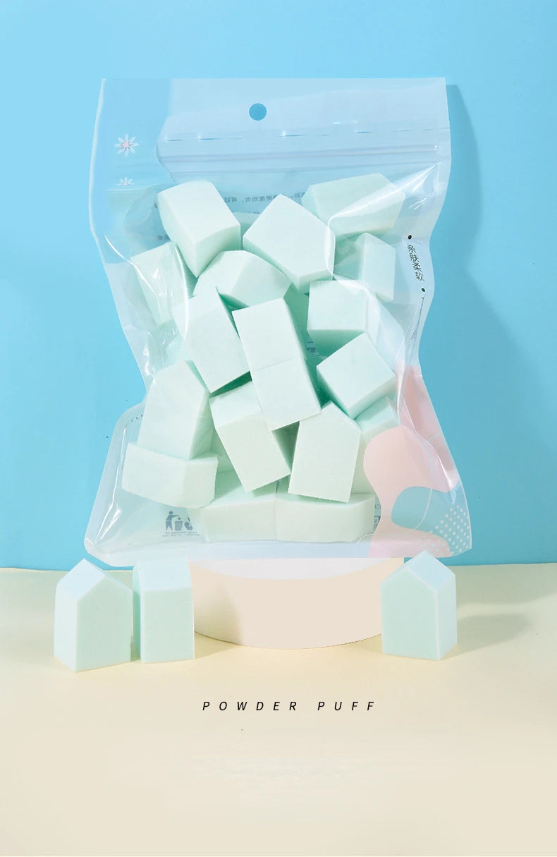 Makeup Puff, Hydrophilic Water-soaked Big Pentagon Makeup Puff, 25 Pieces in A Bag Make Up Accessories  Makeup Sponge  Beauty