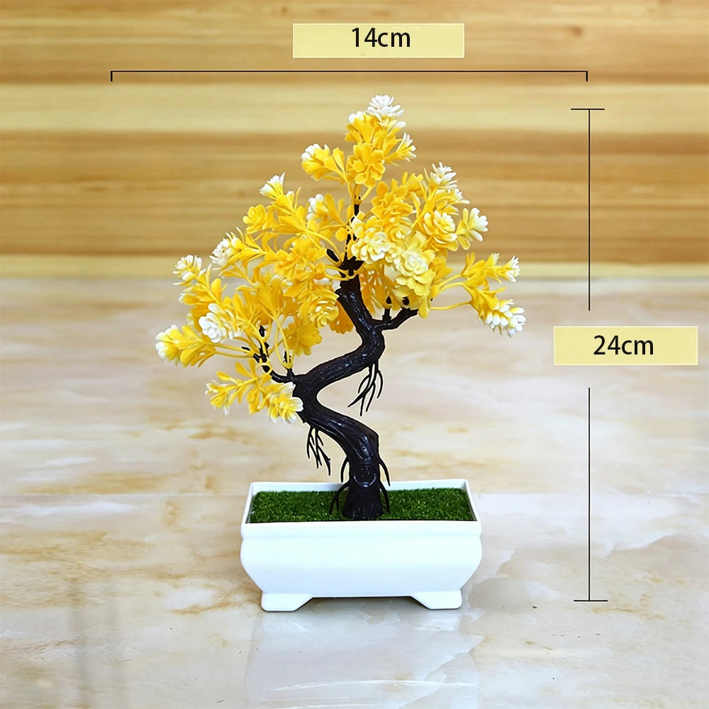 Bonsaï Simulé Pot | Faux Fleurs | Décoration Mariage, Maison & Cadeau Pendaison de Crémaillère