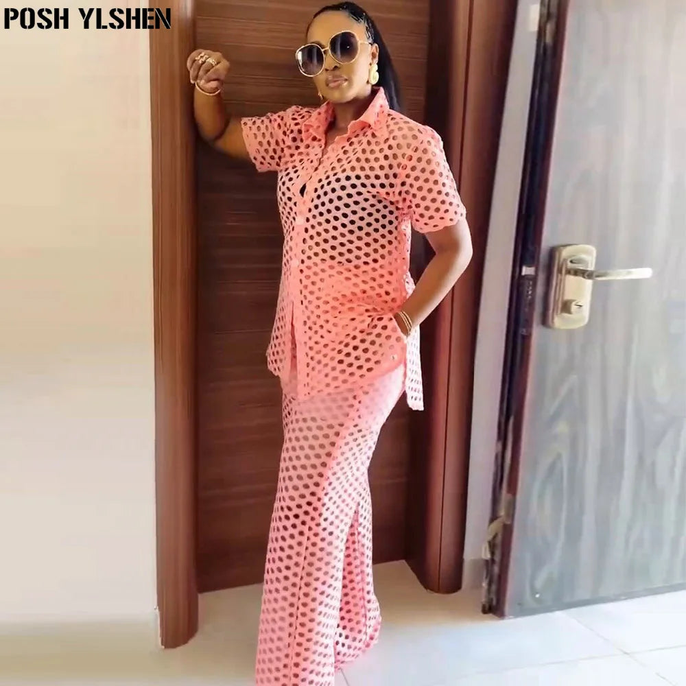 Ensemble 2 Pièces Pantalon Femme Été | Mode Africaine 2025 | Sexy Coordonné | Dames Afrique