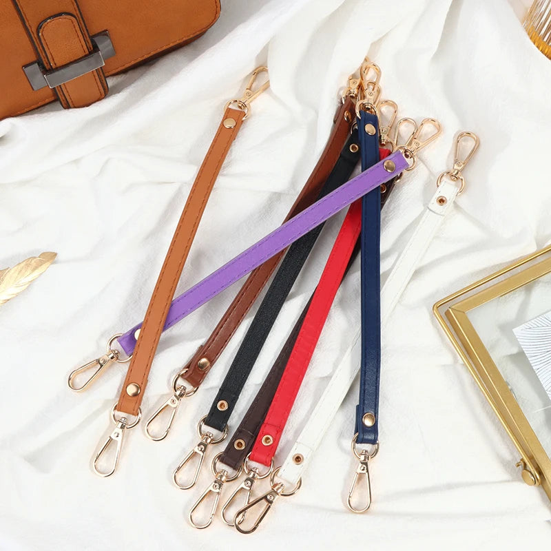 Anse Sac à Main Cuir PU 28 cm | Courte | Remplacement Bandoulière | Accessoire Mode Sac Femme
