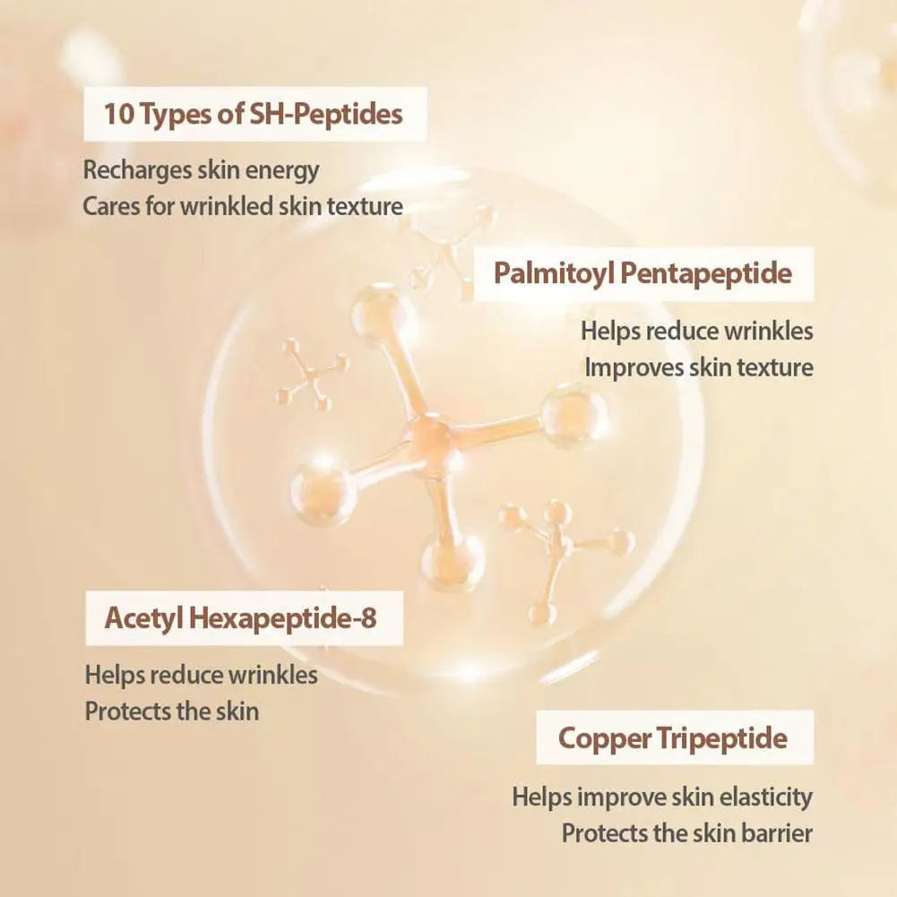 Korean Silk Collagen Essence Serum Deep Peptide Intensive Revitalizing Face Cream Anti-Wrinkle Firming Lifting Skin Care 40ml