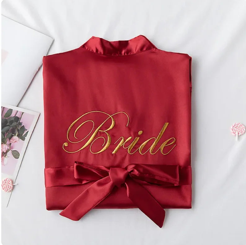 Bride with Team Bride Robe Bride To Be Bridal Shower Bachelorette Party Wedding Decoration Wedding Hen Party Bridesmaid Gift