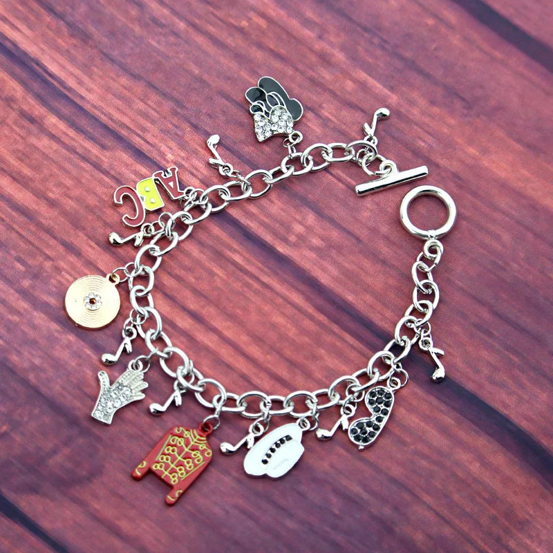 Bracelet Charme Michael Jackson | Infini Amour | Bijou Fan Musique | Cadeau Tendance
