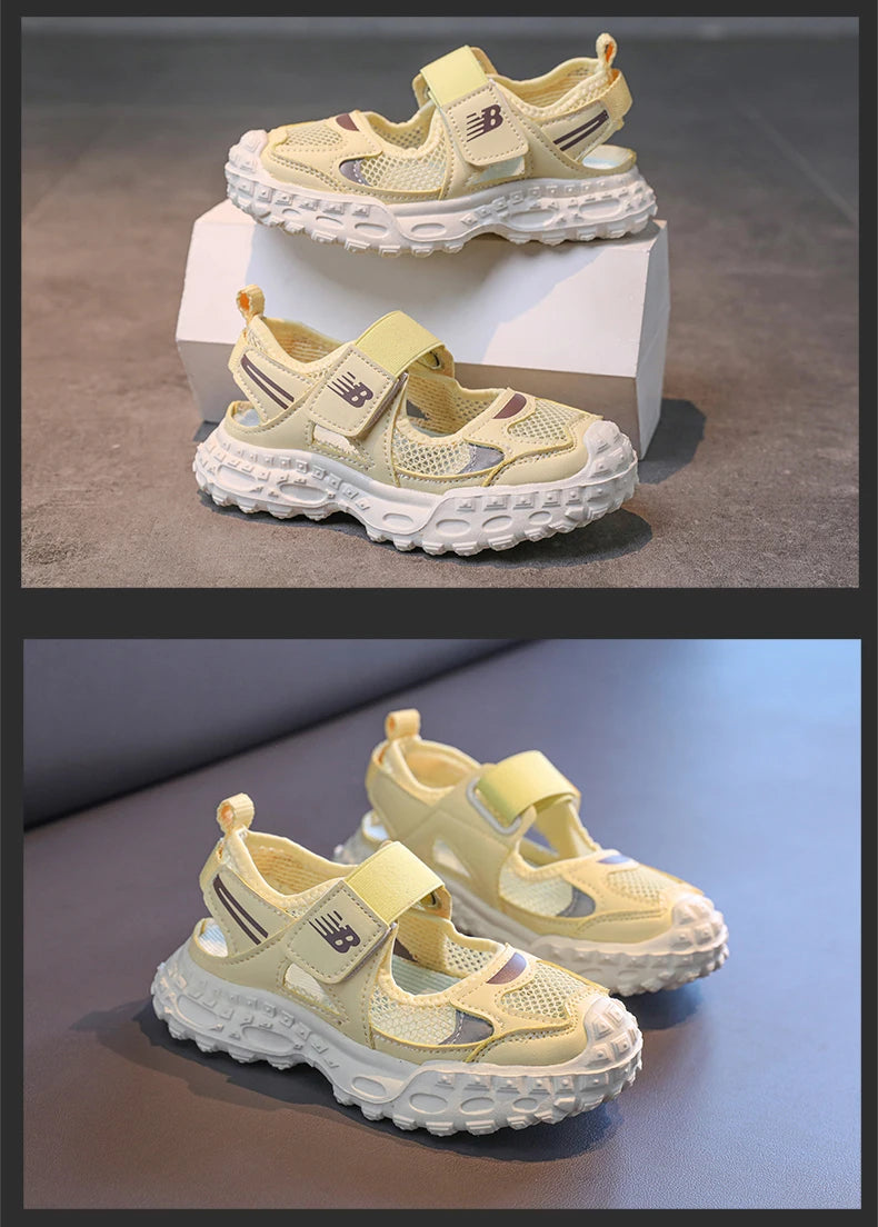 Baskets Été Mesh Chunky Enfant | Respirantes Crénelées | Plage & Casual Garçon Fille