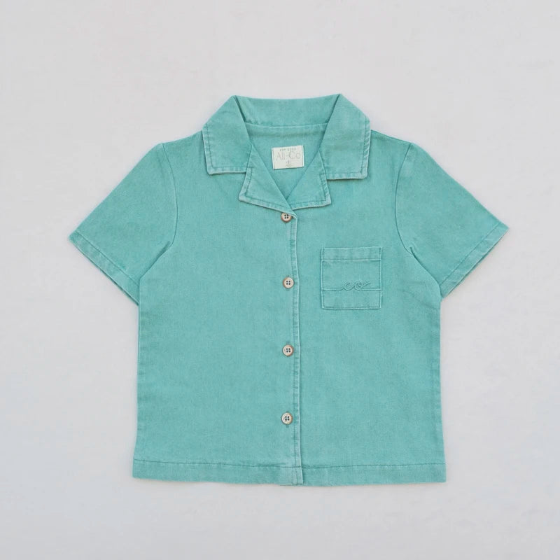Collection Denim Vert Ali Co SS26 | Robe Chemise & Salopette Coton | Fille & Garçon | Restockage