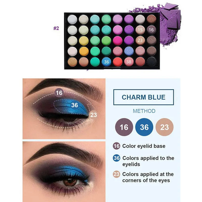 MakeUp Tools 40/74/78 Colors Eyeshadow palette Matte Waterproof Long Lasting Cosmetics makeup Kit Fashion All In One Makeup Gift