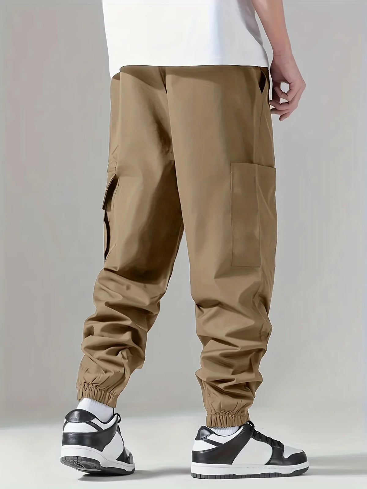Men's Cargo Pants, Thin Trousers, Comfortable and Breathable, Outdoor Casual, Wearable, Running, Cycling, Multi-pocket 004