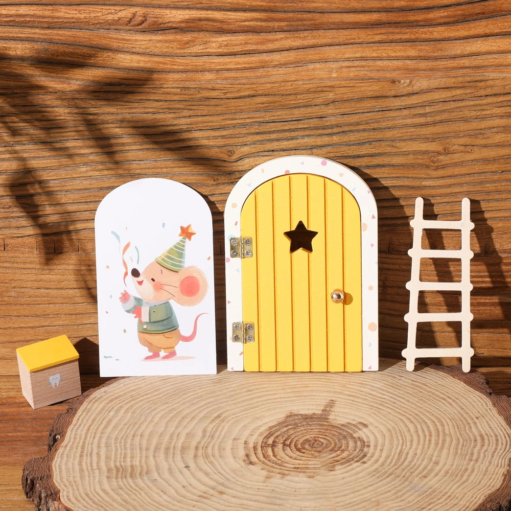 Porte Miniature Fée en Bois | Décoration Chambre Enfant & Jardin | Accessoire Conte de Fées