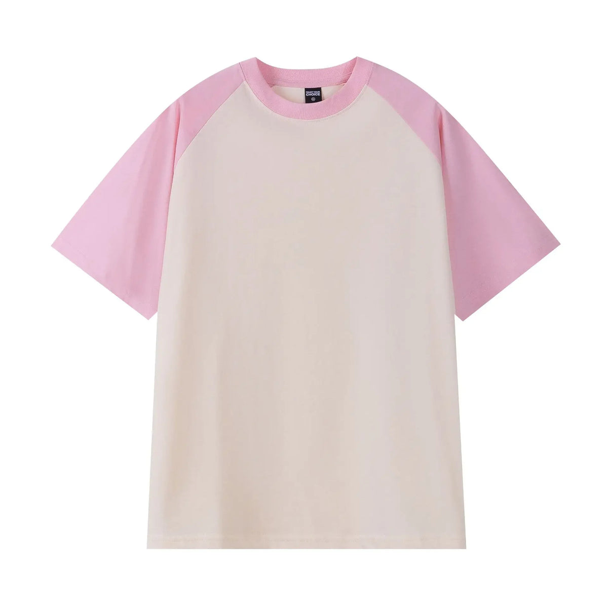T-Shirt Homme Oversize Heavy | 240g Coton Pur | Manches Courtes | Bicolore | Casual Loose