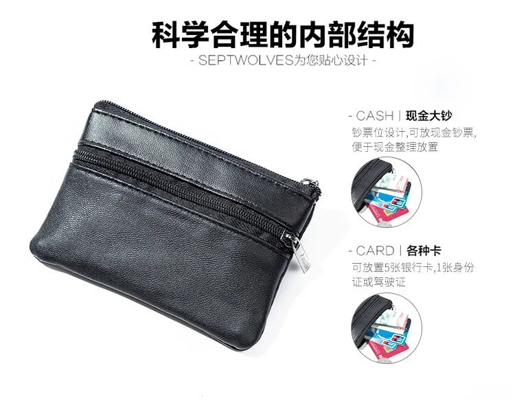 Women Men Coin Purse Men Small Bag Wallet Change Purses Zipper Money Bags Children Mini Wallets Leather Key Holder wallet