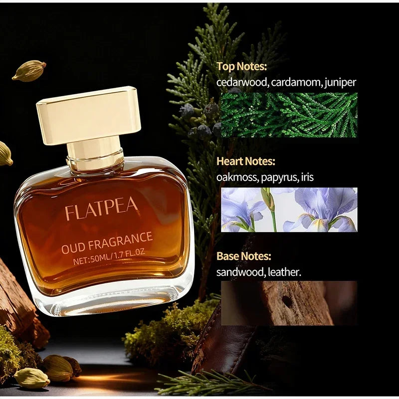 Eau de Toilette Homme Arabe Premium | Musc Oud & Cèdre | Boisé Charmant Longue Tenue