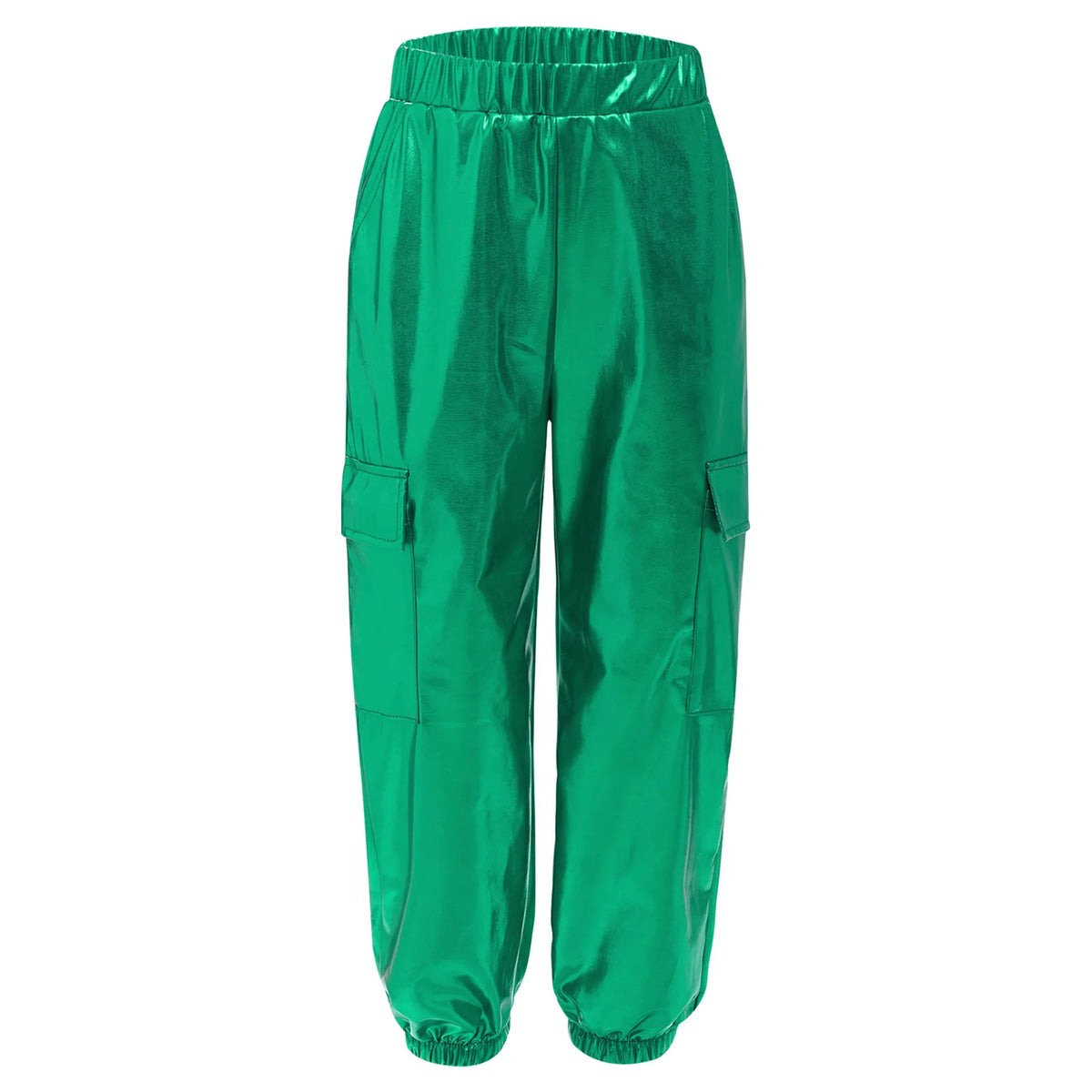 Ensemble Danse Fille Hip Hop | Veste Bomber Métallique & Pantalon | Costume Scène Carnaval Jazz