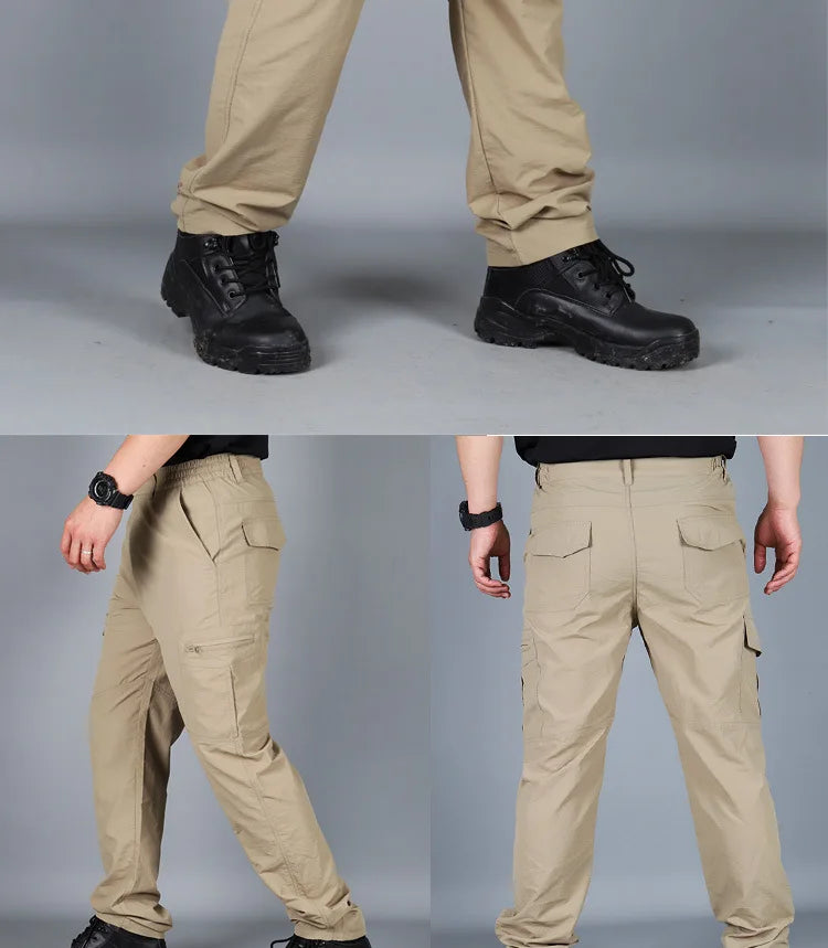 Men's Cargo Pants Army Military Tactical Pants Streetwear Jogger Trekking Hiking Mountain Work Tourism Trousers Slim Fit