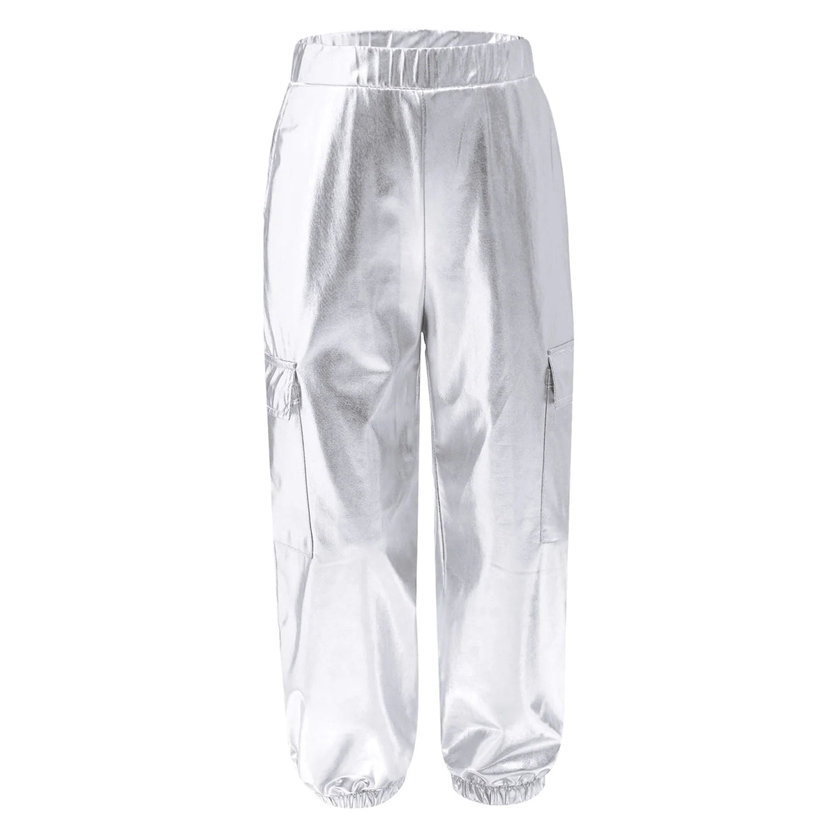 Ensemble Danse Fille Hip Hop | Veste Bomber Métallique & Pantalon | Costume Scène Carnaval Jazz