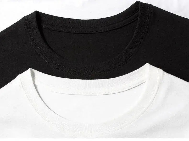 T-shirt à lettres pour homme | Col rond et manches mi-longues