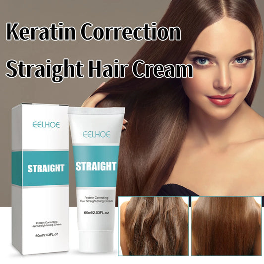 Crème Lissante Kératine Réparatrice | Améliore Qualité Cheveux | Adoucissante Anti-Frisottis