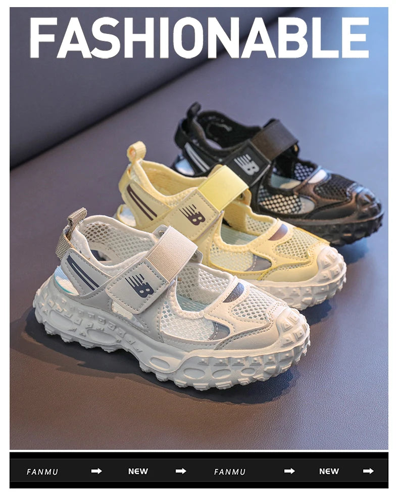 Baskets Été Mesh Chunky Enfant | Respirantes Crénelées | Plage & Casual Garçon Fille