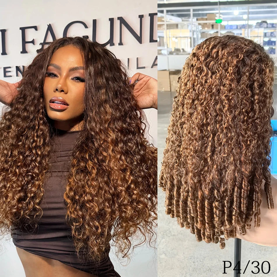 Perruque Burmese Curly 100% | 5x5 Lace Closure Glueless | 300% Densité | Wear & Go | Pré-Pluçuée