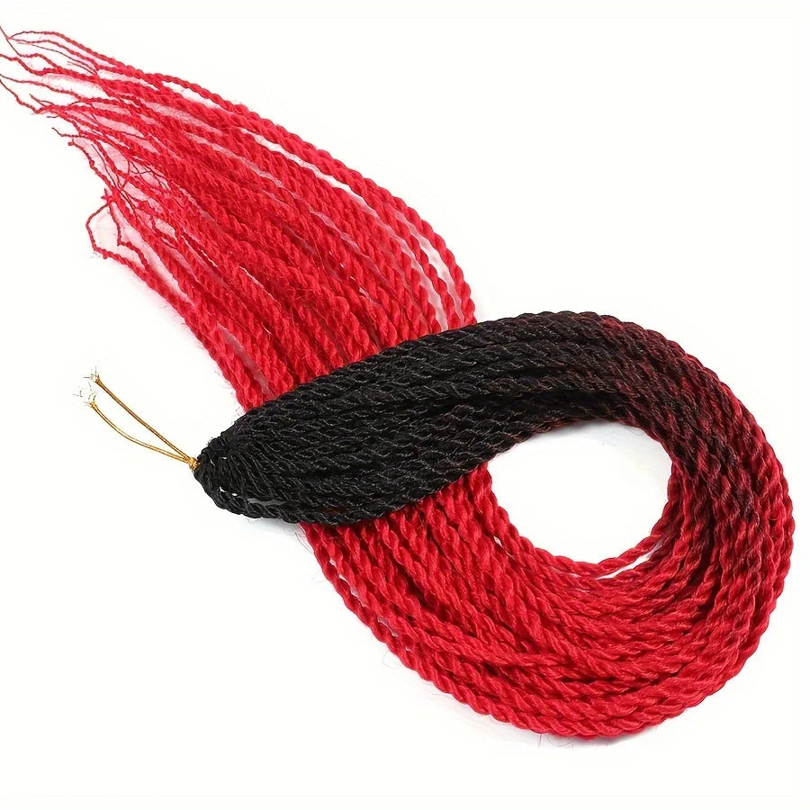 Tresses Senegalese Twist Crochet 24 Pouces | Dreadlocks Synthétiques | 30 Racines | Extensions Femme