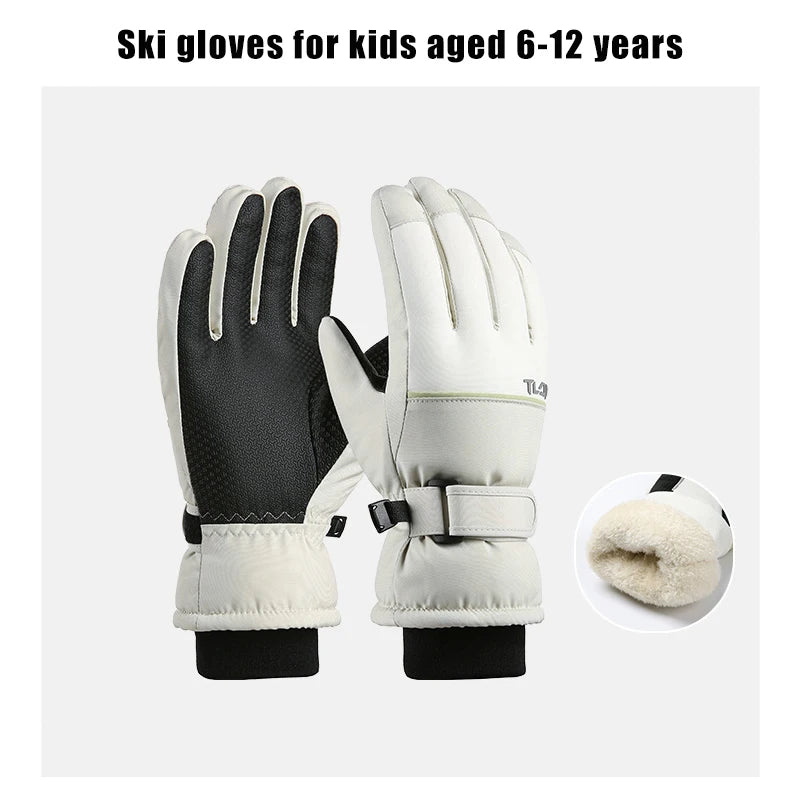 Gants Hiver Enfant Imperméables Antidérapants | Ski & Cyclisme Extérieur | Garçon Fille