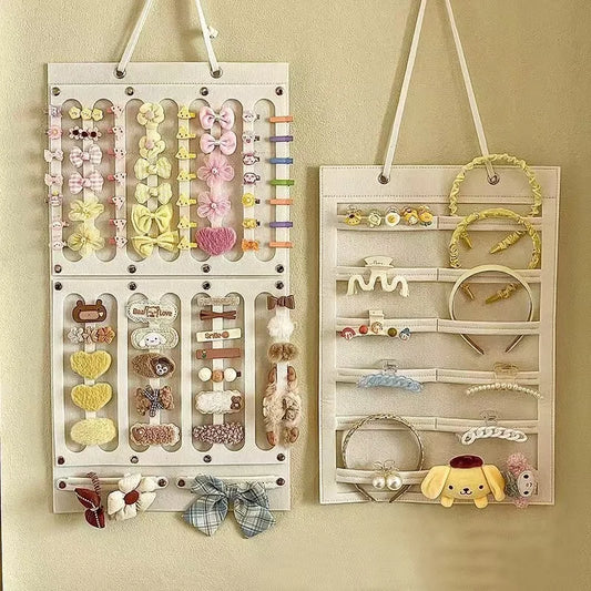 1pc Hair Accessories Hanging Storage Organizer Wall Decoration Hair Bows Storage Hair Clips Hair Rope Glasses Organizing Storage