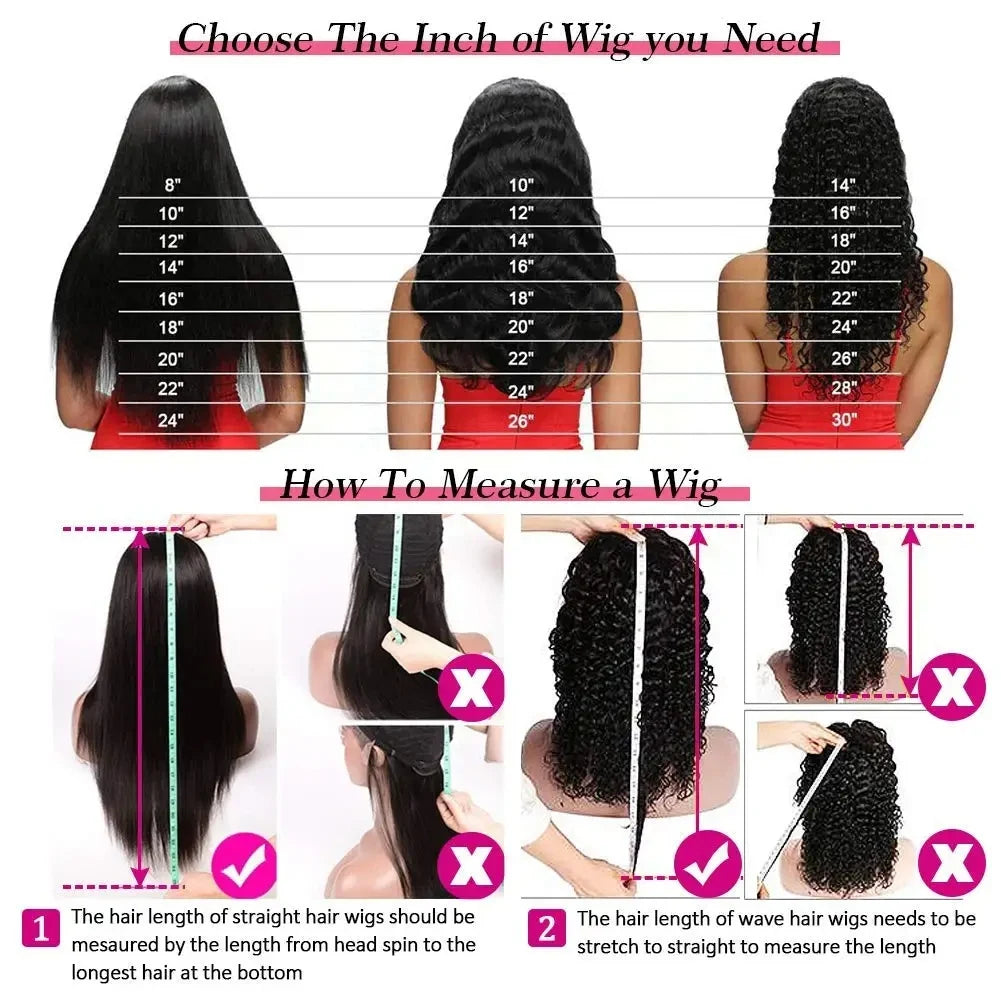 250 Density Chocolate Brown Deep Wave Human Hair Wig 30-38 Inch Transparent Lace Frontal Wigs 13x6 Lace Front Water Curly Wigs