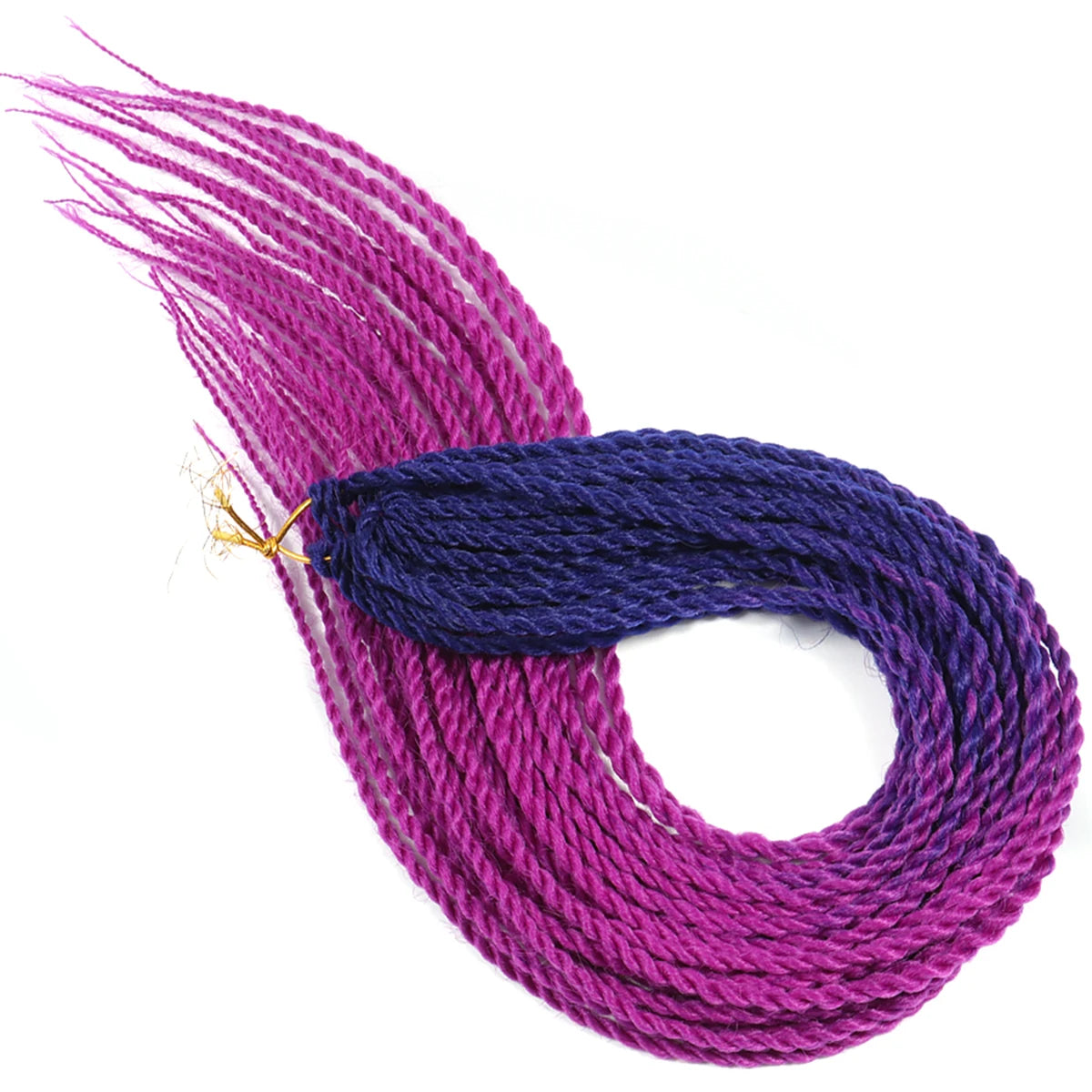 Tresses Senegalese Twist Crochet 24 Pouces | Dreadlocks Synthétiques | 30 Racines | Extensions Femme