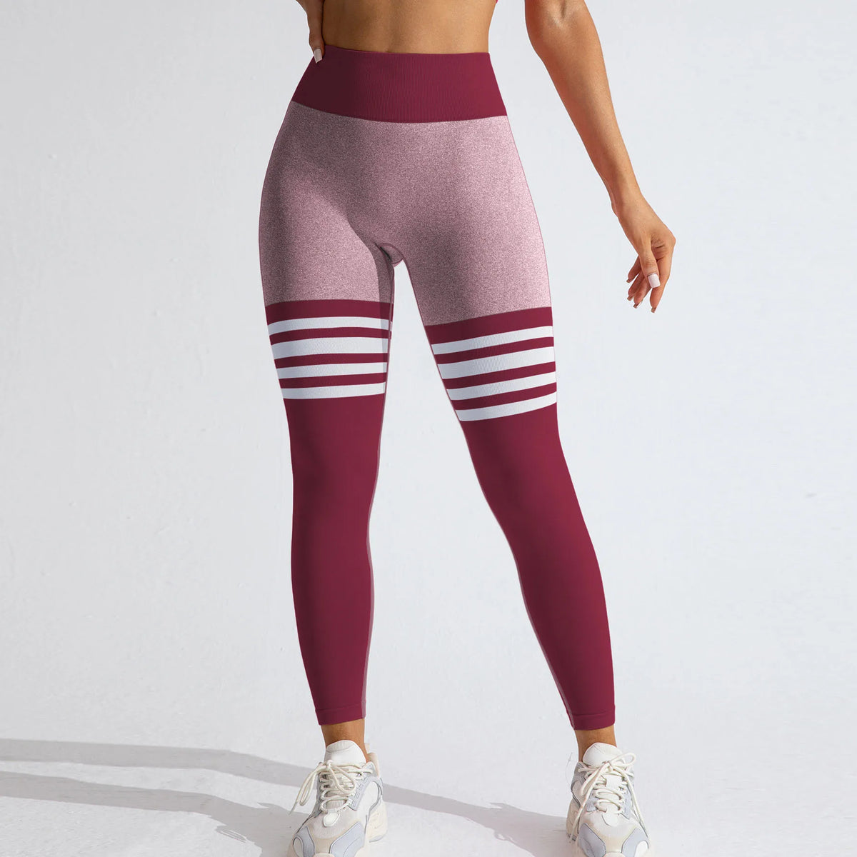 Legging Femme Dos V | Gym & Fitness | Taille Haute Élastique | Scrunch Yoga Sport | S-XL