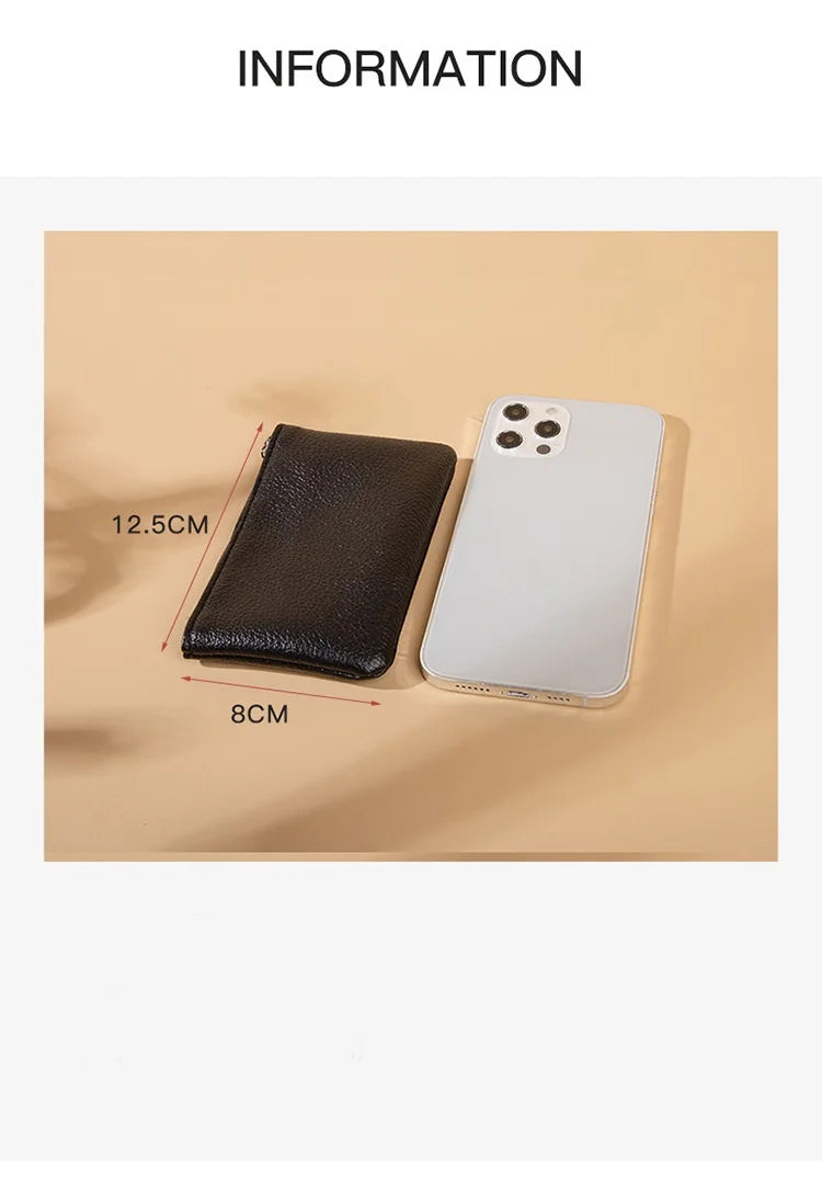 Petit Portefeuille Femme | Fermeture Éclair | Porte-Cartes & Clés | Cuir PU Haute Qualité | Court