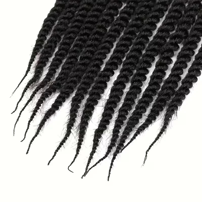 Senegalese Twist Crochet Braids High Temperature Synthetic Fiber, Lightweight & Odorless, Elastic & Soft, Elegant Style for Women