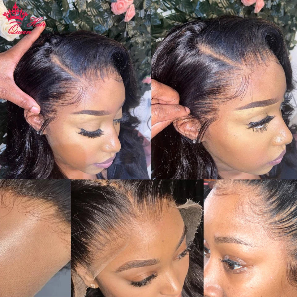 Queen Hair Real HD Invisible Wig 13x6 13x4 5x5 6x6 7x7 Undetectable Lace 100% Raw Human Hair Wigs Body Wave / Straight