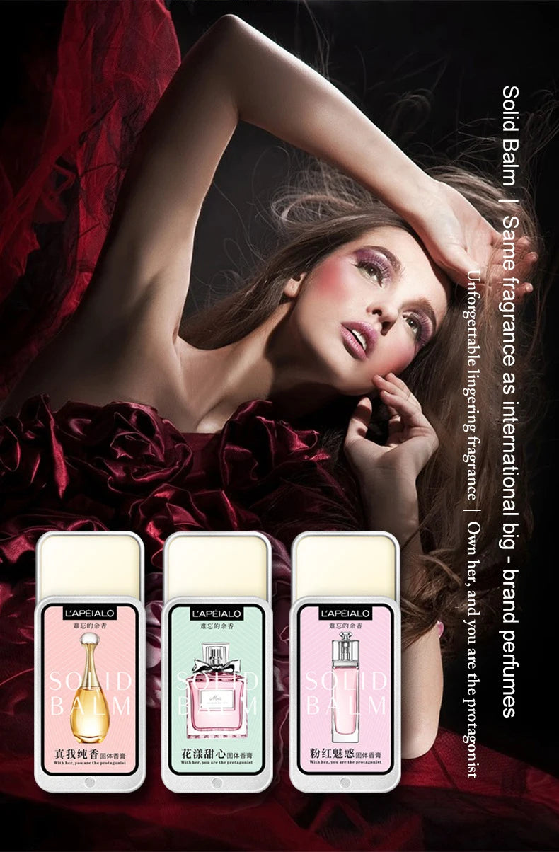 Woman Body Pheromone Perfume Solid Balm Long Lasting Fragrance Light Fragrance Portable Solid Perfume Balm