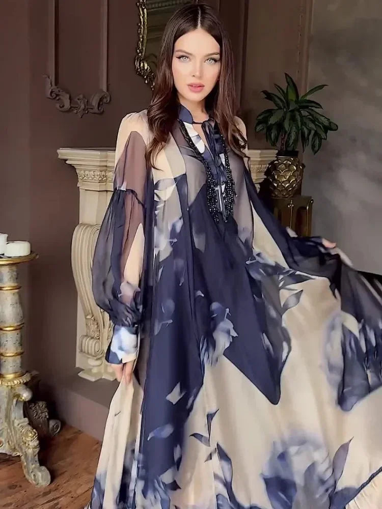 Dresses For Women Dashiki Summer Autumn Maxi Dress Ladies Clothing Fairy Long Dress