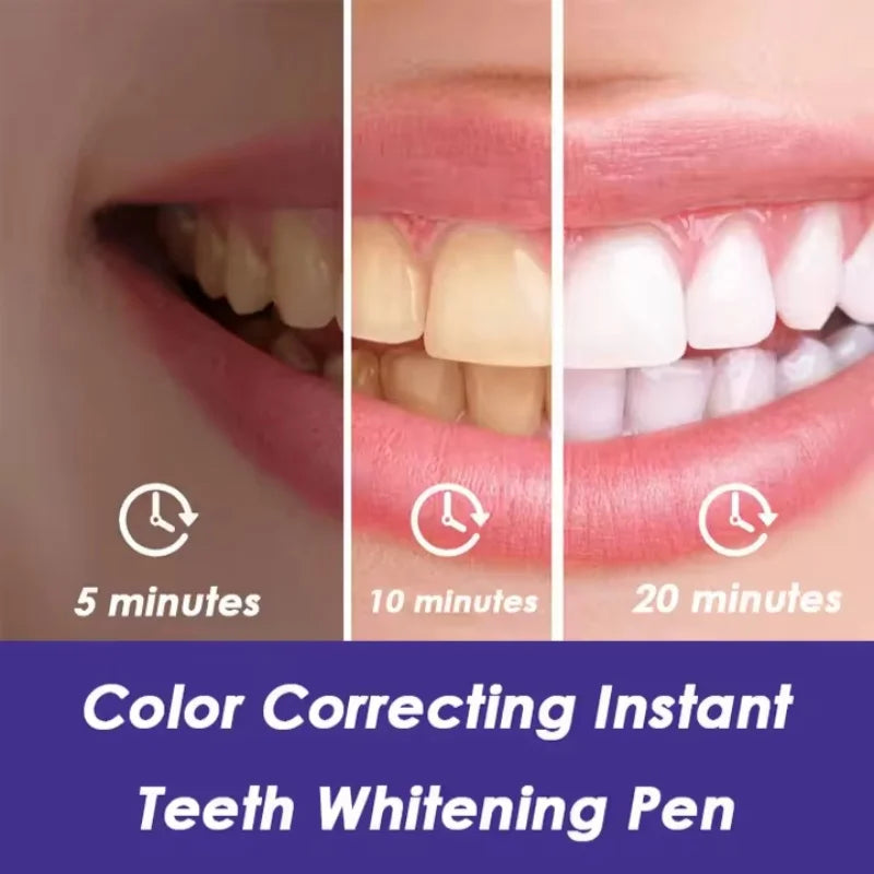 Magical Purple Teeth Whitening Pen, Fresh Breath, Stain Removal, Toothpaste, Oral Deep Cleaning, Teeth Cleaning Essence, Oral Care