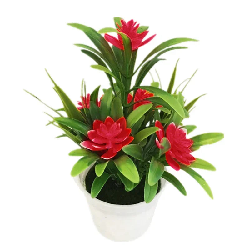 Plante Artificielle Réaliste en Pot | Décor Maison, Bureau & Mariage | Bonsaï Extérieur & Intérieur