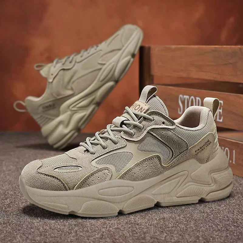 Baskets Dad Homme Été 2026 | Mesh Respirant Casual | Semelle Épaisse Streetwear