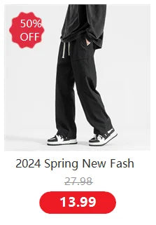 Men's Cargo Pants Fashion Hip Hop Multi-pocket Trousers Trendy Streetwear Solid Sweatpants Casual Trousers for Men