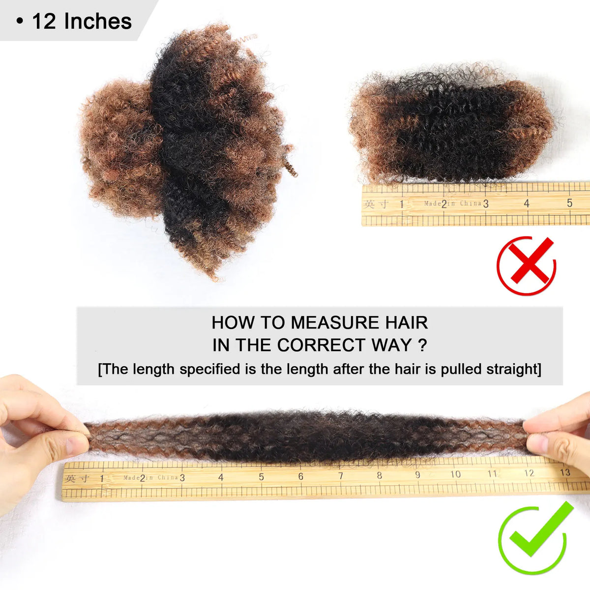 Extensions Vrac Afro Kinky Curly Cheveux Humains | 50g | Tressage Ombre Blonde | Sans Trame | Remy | Locs Crochet (v1)