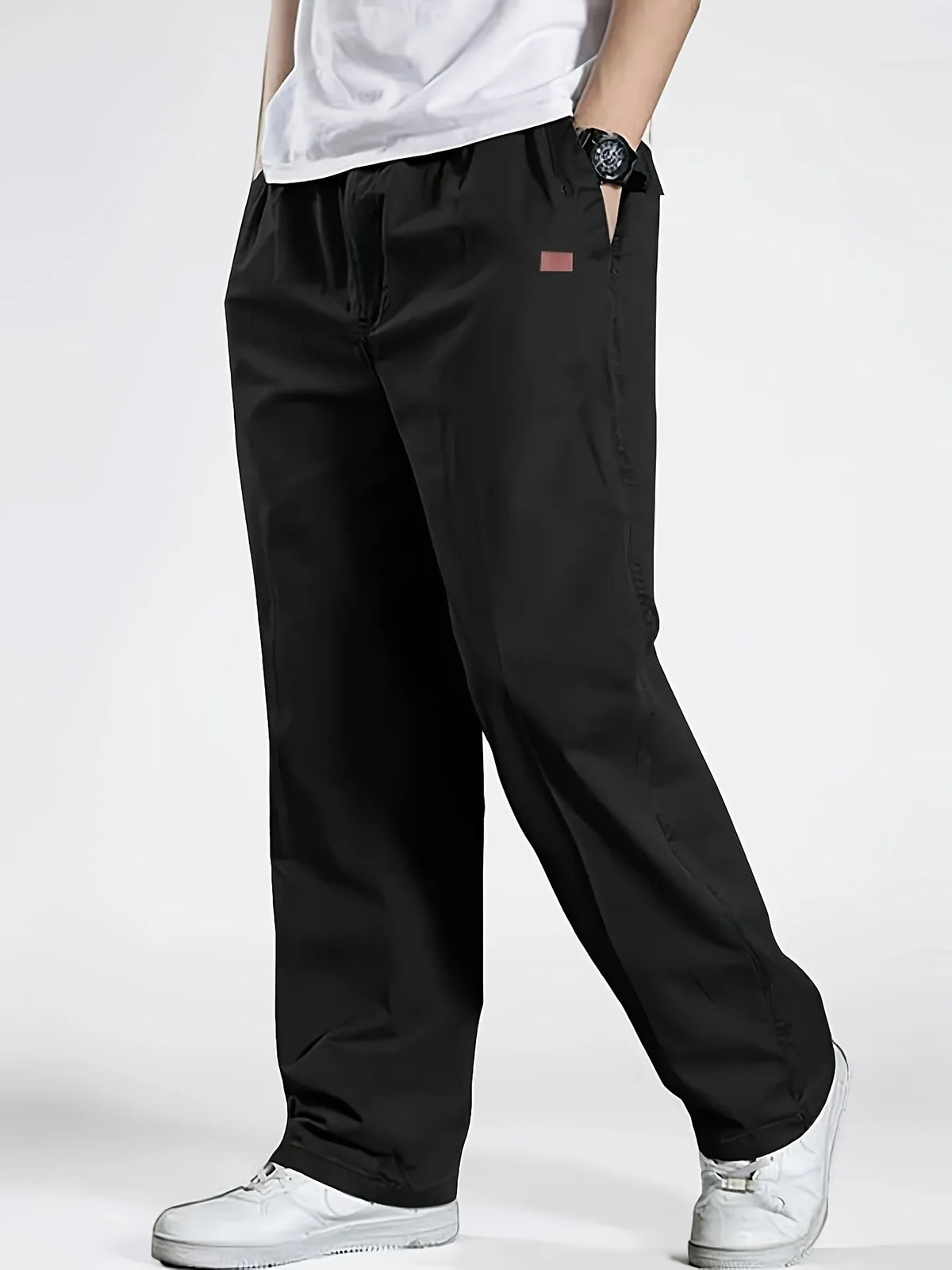 2025 Men's Casual Jogger Pants Relaxed Fit Cargo Pants Drawstring Sweatpants Hiking Outdoor Twill Sport Pants