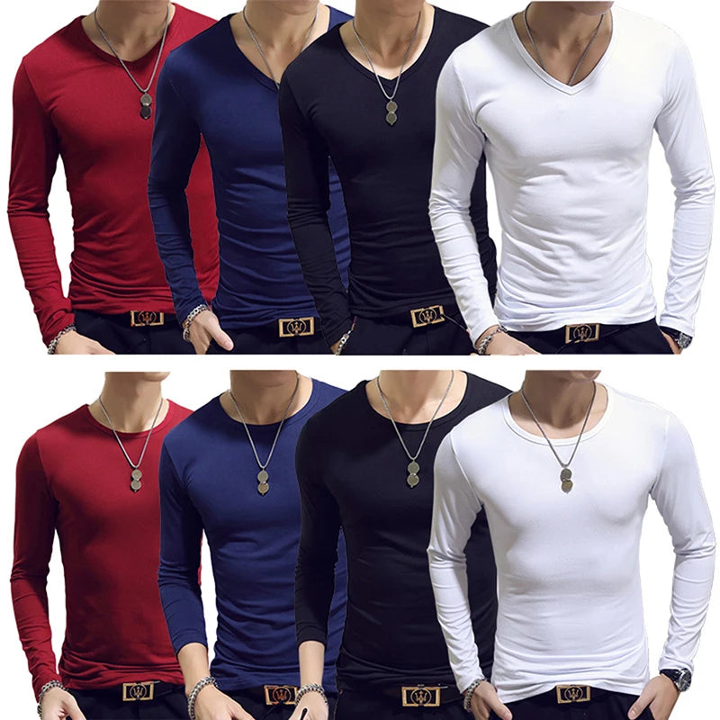 2025 New Tennis T Shirts Men Long Sleeve T-Shirt Sportswear Fitness T Shirts For Men Slim Fit T Shirts Designer Solid Tees Tops