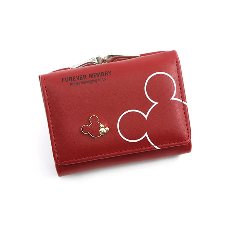 Portefeuille Femme & Fille | Dessin Animé Lettres | Porte-Monnaie Tri-Pliable Court | Mode Tendance