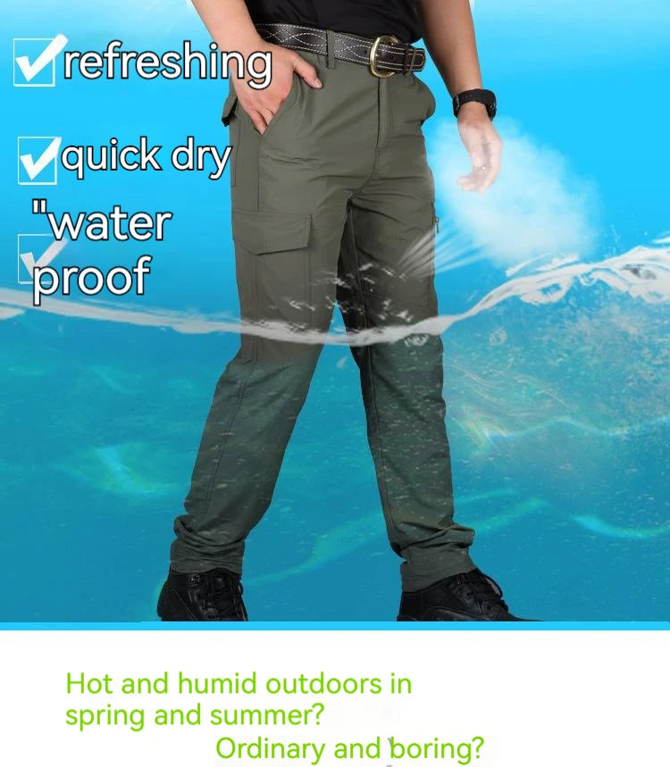 Men's Cargo Pants Army Military Tactical Pants Streetwear Jogger Trekking Hiking Mountain Work Tourism Trousers Slim Fit