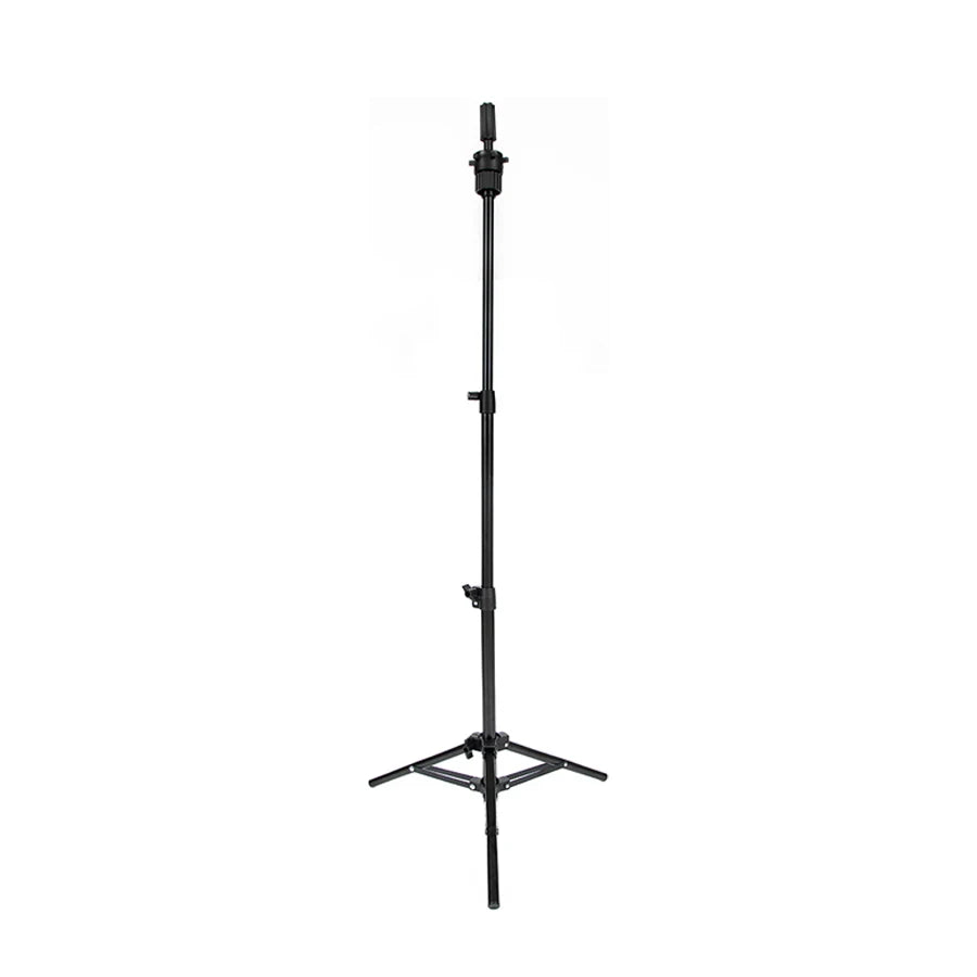 Wig Stand Tripod, Adjustable Mannequin Head Stand, Wig Head, and Canvas Block Head Stand for Training Heads (43.3in and 19.6in)