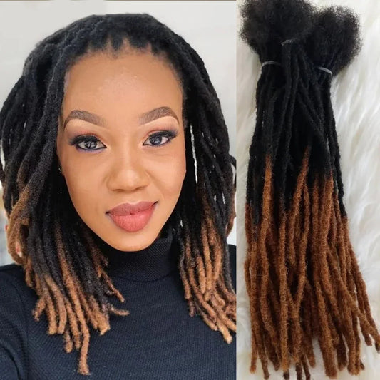 Human Hair Dreadlocks Loc Extensions Kinky Straight Wholesale Crochet Braids Remy Hair Extensions 10 20 40 60 Strands