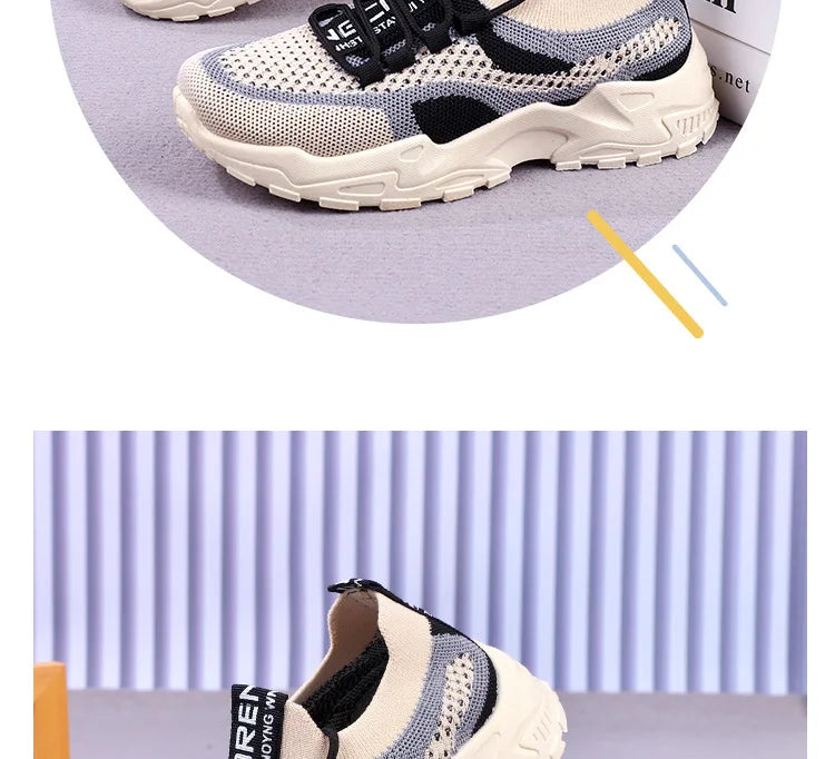 Sneakers Chunky Femme 2025 | Mesh Respirant Semelle Souple | Running & Sport Casual Printemps-Automne